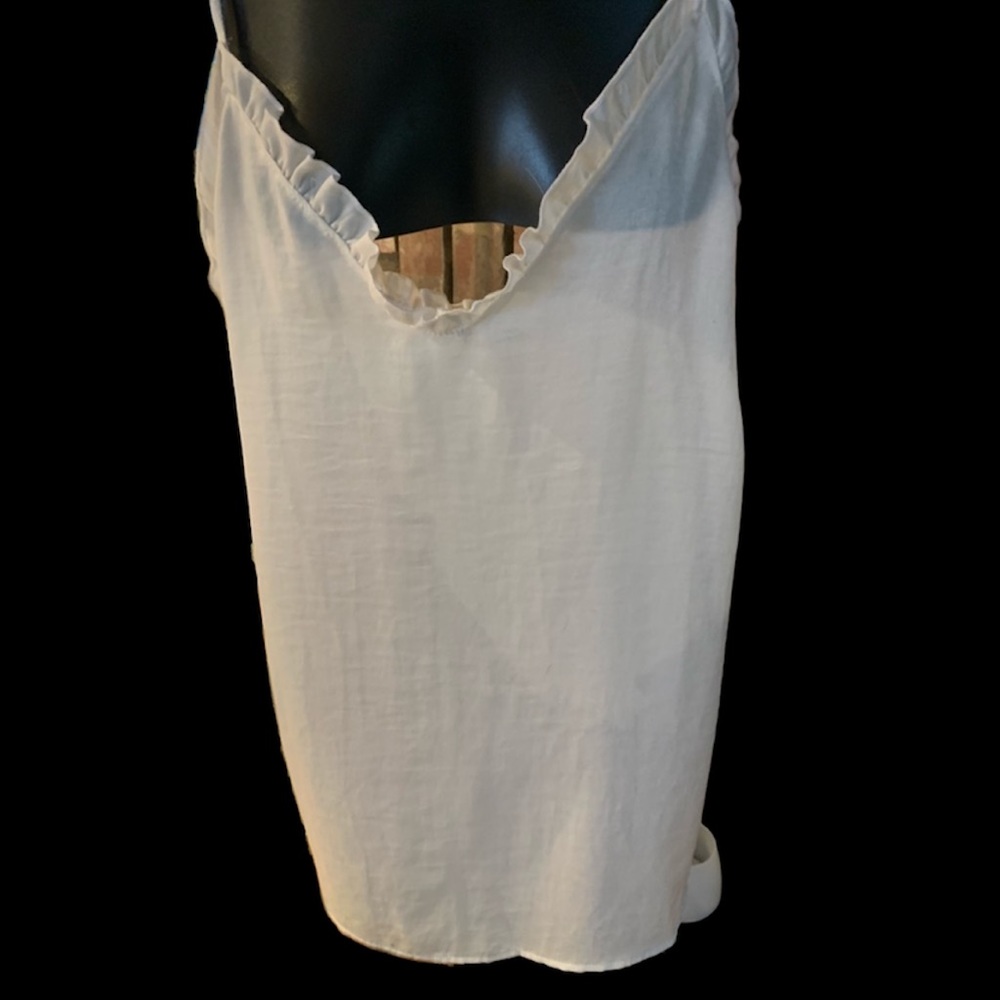 Lake Cotton large white camisole blouse